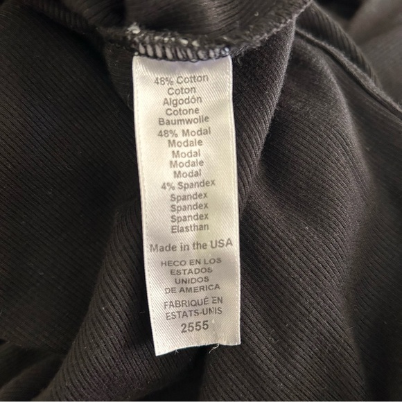 Michael Stars Natalie Midi Stretchy Dress, Black, Size Small, Made in USA - Picture 3 of 5